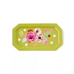 NEW ONE HUNDRED 80 DEGREES floral trinket tray in olive